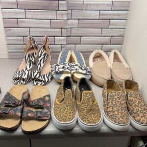 New 6 Pair Bundle all size 8 Sperry Tsiders platform,Dearfoam slippers,Continued